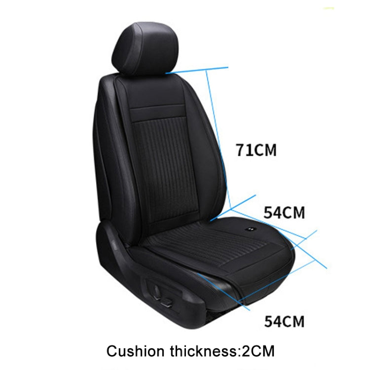 Car 12V Cushion Summer USB Breathable Ice Silk Seat Cover, Eight Fans + Ventilation and Refrigeration (Black)