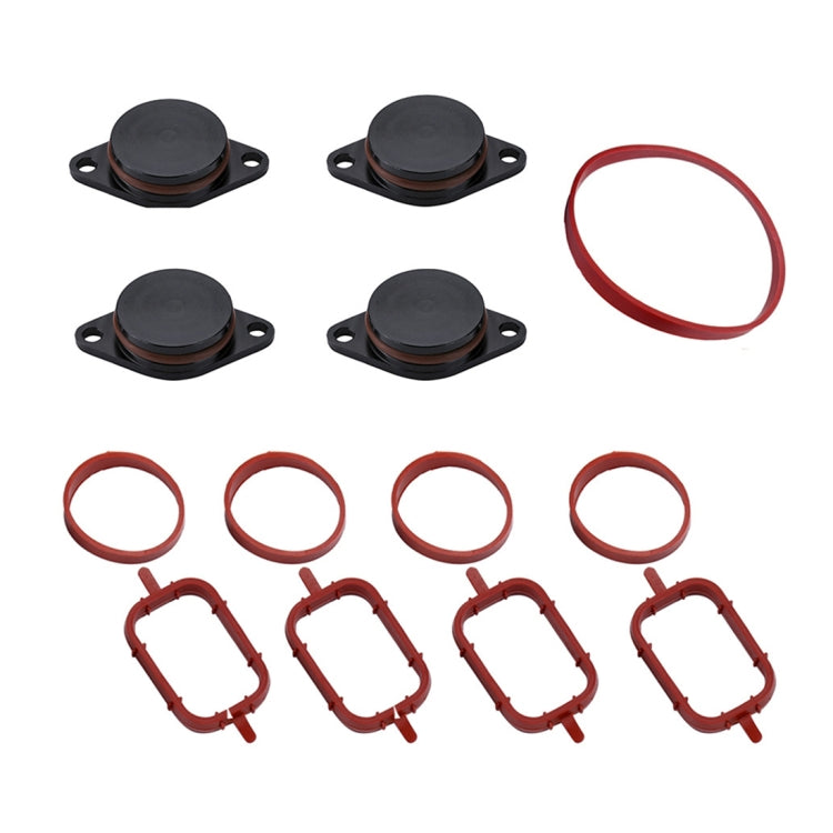 4x33mm Car Swirl Flap Air Intake Aluminum Gasket Remove Repair Kit(Black) - Engine Fittings by PMC TechLife | Online Shopping South Africa | PMC TechLife | Buy Now Pay Later Mobicred