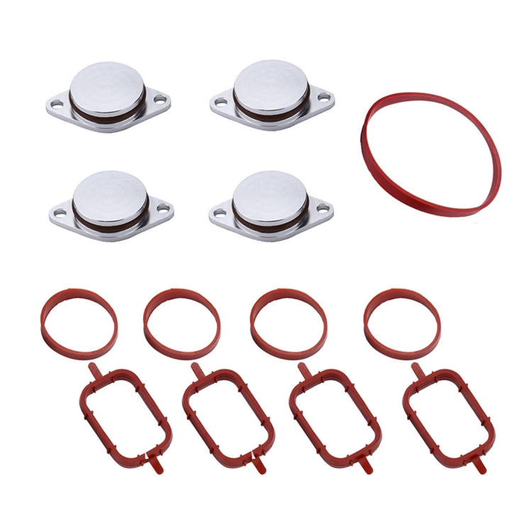 4x33mm Car Swirl Flap Air Intake Aluminum Gasket Remove Repair Kit(Silver) - Engine Fittings by PMC TechLife | Online Shopping South Africa | PMC TechLife | Buy Now Pay Later Mobicred