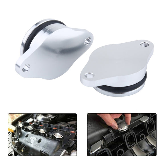 4x33mm Car Swirl Flap Air Intake Aluminum Gasket Remove Repair Kit(Silver)