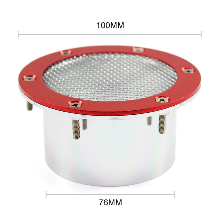 XH-UN017 Car Universal Modified Aluminum Air Inlet Decoration (Red) - Air Intake System by PMC TechLife | Online Shopping South Africa | PMC TechLife | Buy Now Pay Later Mobicred