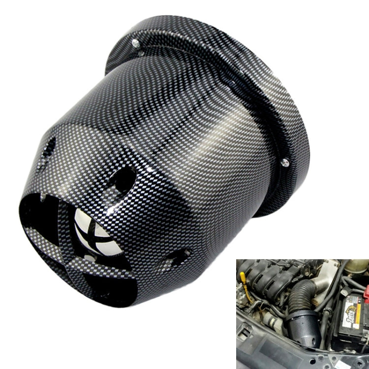 XH-UN005 Car Universal Modified High Flow Mushroom Head Style Intake Filter for 76mm Air Filter (Carbon Fiber Black) - Air Intake System by PMC TechLife | Online Shopping South Africa | PMC TechLife | Buy Now Pay Later Mobicred