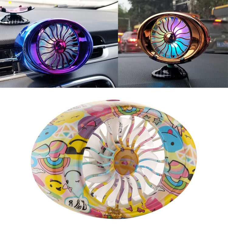 Car Vent Fan Multi-function USB Interface LED Lamp Portable Fan - Heating & Fans by PMC TechLife | Online Shopping South Africa | PMC TechLife | Buy Now Pay Later Mobicred