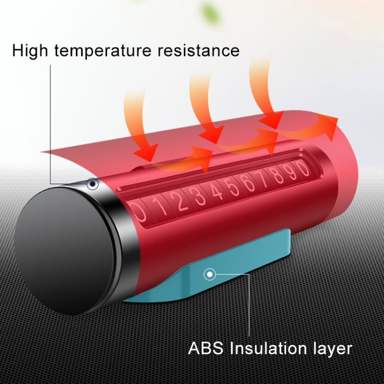 Car Metal Roller Creative Temporary Parking Card Parking Number Card (Silver) - Parking Card by PMC TechLife | Online Shopping South Africa | PMC TechLife | Buy Now Pay Later Mobicred