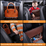 Car Front Seat Hanging Bag Mobile Phone Storage Bag (Brown)