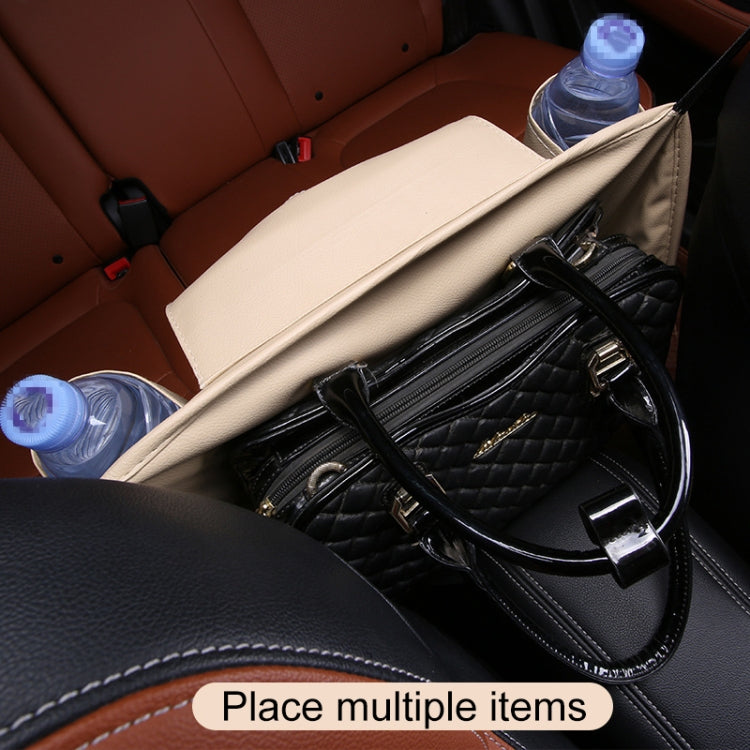 Car Front Seat Hanging Bag Paper Towel / Water Cup Storage Bag(Coffee) - Tissue Boxes by PMC Jewellery | Online Shopping South Africa | PMC Jewellery | Buy Now Pay Later Mobicred