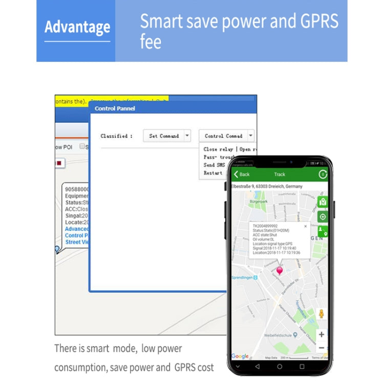 TK300 3G GPS / GPRS / GSM Realtime Car Truck Vehicle Tracking GPS Tracker with Battery and Relay - Car Tracker by PMC TechLife | Online Shopping South Africa | PMC TechLife | Buy Now Pay Later Mobicred