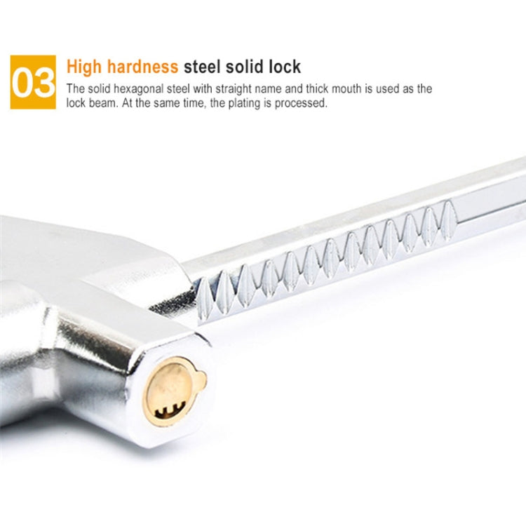 Car Adjustable Telescopic U Shape Steering Wheel Lock Anti-theft Cipher Lock with Safety Hammer - free shipping - PMC TechLife - Order now!