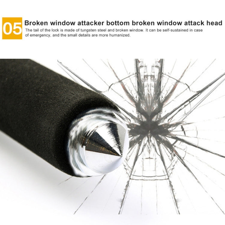 Car Adjustable Telescopic U Shape Steering Wheel Lock Anti-theft Cipher Lock with Safety Hammer - free shipping - PMC TechLife - Order now!