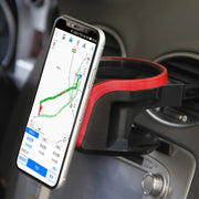 2 in 1 Car Air Outlet Magnetic Mount Beverage Cup Stand Phone Holder(Red)