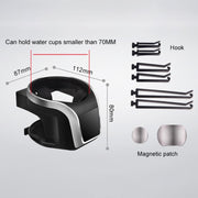 2 in 1 Car Air Outlet Magnetic Mount Beverage Cup Stand Phone Holder(Silver)