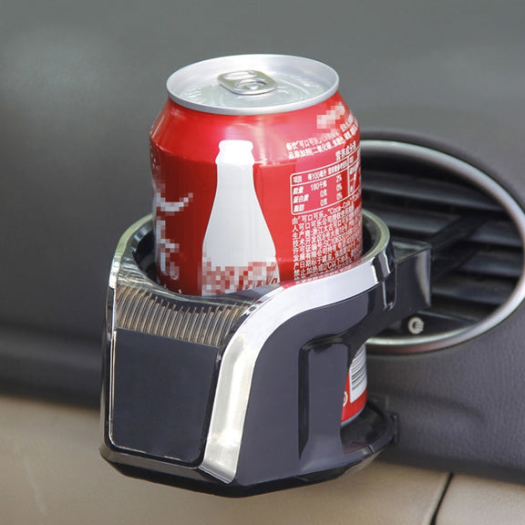 2 in 1 Car Air Outlet Magnetic Mount Beverage Cup Stand Phone Holder(Silver)