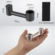 Car Hidden Creative Aluminum Alloy Seat Hook Organizer Storage Hanger (Black)