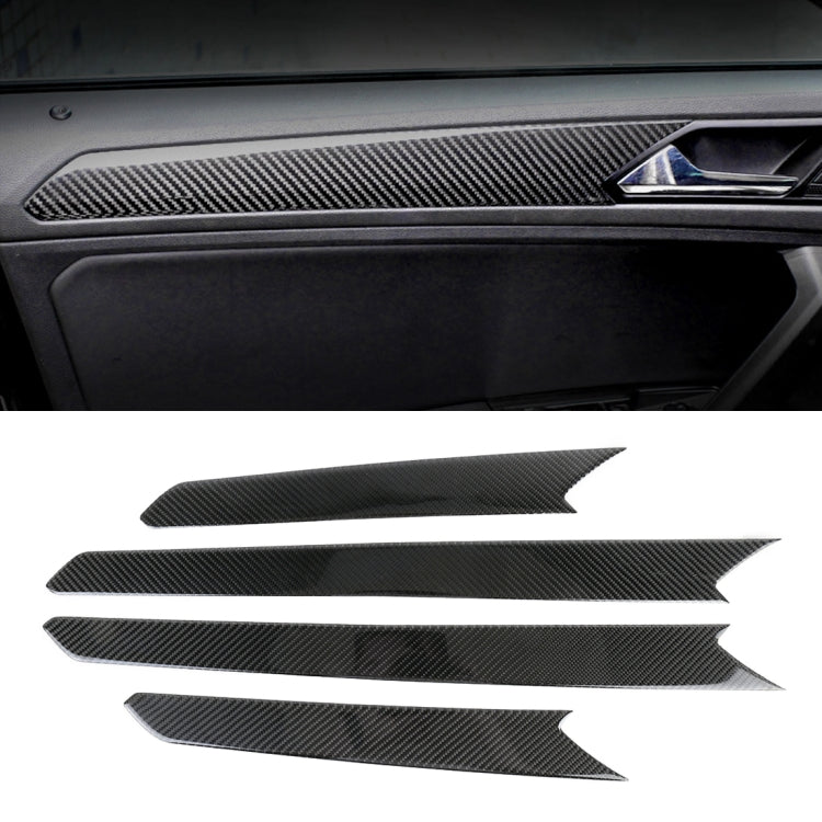 Car Carbon Fiber Door Panel Decorative Sticker for Volkswagen Tiguan L - Car Interior Mouldings by PMC TechLife | Online Shopping South Africa | PMC TechLife | Buy Now Pay Later Mobicred