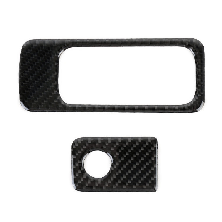 Car Carbon Fiber Front Passenger Seat Storage Handle Decorative Sticker for Volkswagen Tiguan L