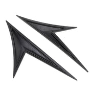 Modified Fender Side Wing Sticker Blade Side Shark Gill Car Body Decorative Sticker for Honda 10th Generation Civic, Carbon Fiber