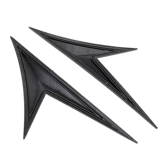 Modified Fender Side Wing Sticker Blade Side Shark Gill Car Body Decorative Sticker for Honda 10th Generation Civic, Carbon Fiber