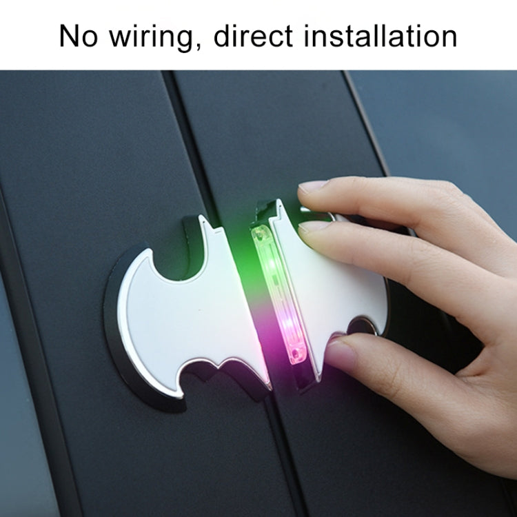 2 PCS Car LED Door Warning Lights Anti-collision Door Opening Lamp Flashing Lights (Silver) - Warning Lights by PMC TechLife | Online Shopping South Africa | PMC TechLife | Buy Now Pay Later Mobicred