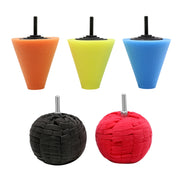 5 in 1 3 inch Car Polishing Disc Set Wheel Rim Polishing Waxing Sponge
