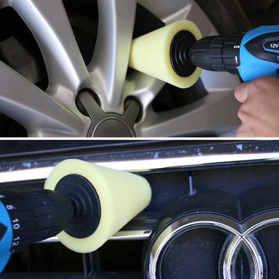 6 in 1 3 inch Car Polishing Disc Set Wheel Rim Polishing Waxing Sponge