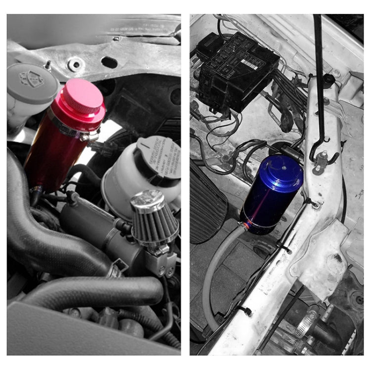 Car Universal Modified Aluminum Alloy Cooling Water Tank Bottle Can, Capacity: 800ML (Black)