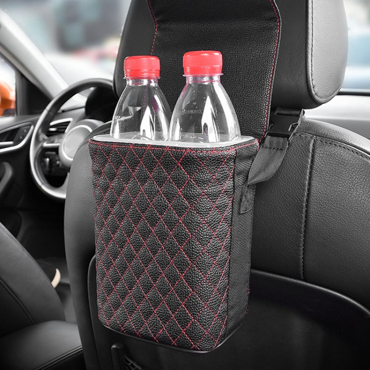 Car Back Seat Hook Garbage Can Car Storage Box (Black) - Seat Accessories by PMC Jewellery | Online Shopping South Africa | PMC Jewellery | Buy Now Pay Later Mobicred