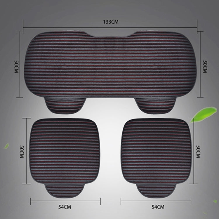 3 in 1 Car Seat Cushion Free Binding Half Inclusive Seat Mat Set (Beige) - Seat Accessories by PMC TechLife | Online Shopping South Africa | PMC TechLife | Buy Now Pay Later Mobicred