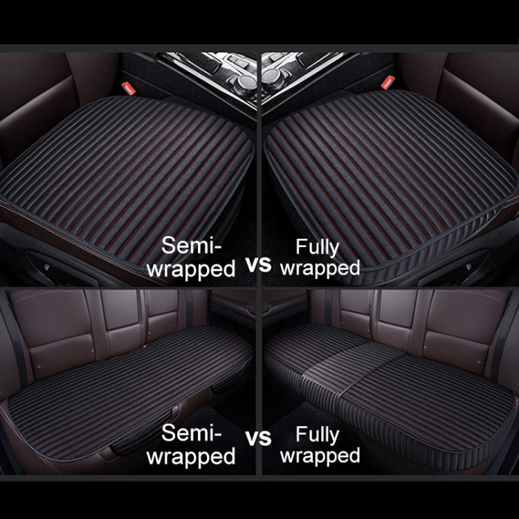 3 in 1 Car Seat Cushion Free Binding Half Inclusive Seat Mat Set (Beige) - Seat Accessories by PMC TechLife | Online Shopping South Africa | PMC TechLife | Buy Now Pay Later Mobicred