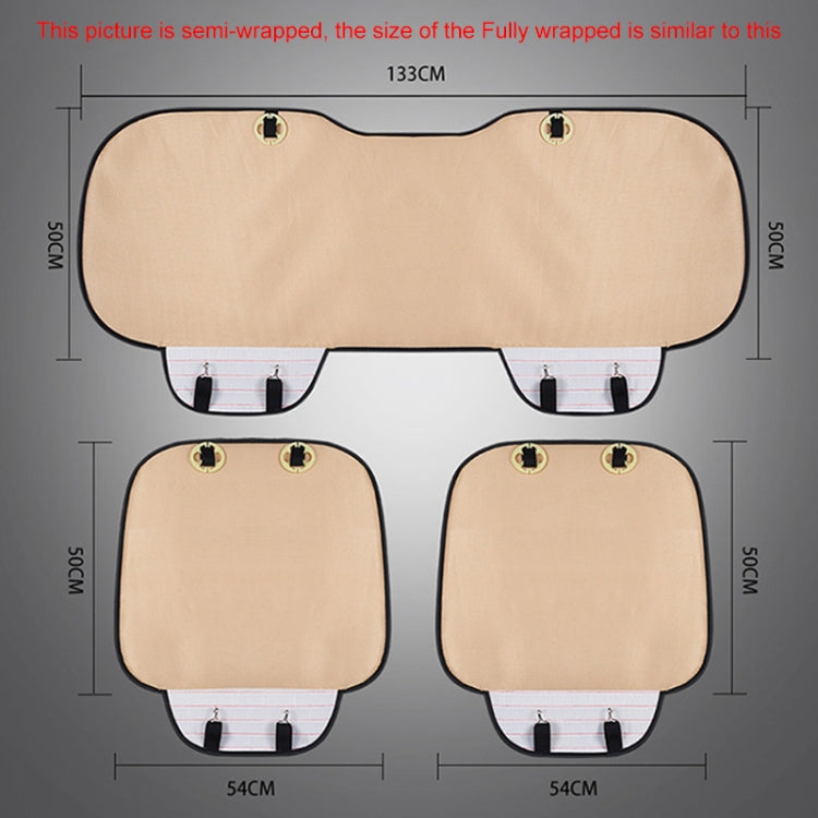 3 in 1 Car Seat Cushion Free Binding All Inclusive Seat Mat Set (Black) - Seat Accessories by PMC TechLife | Online Shopping South Africa | PMC TechLife | Buy Now Pay Later Mobicred