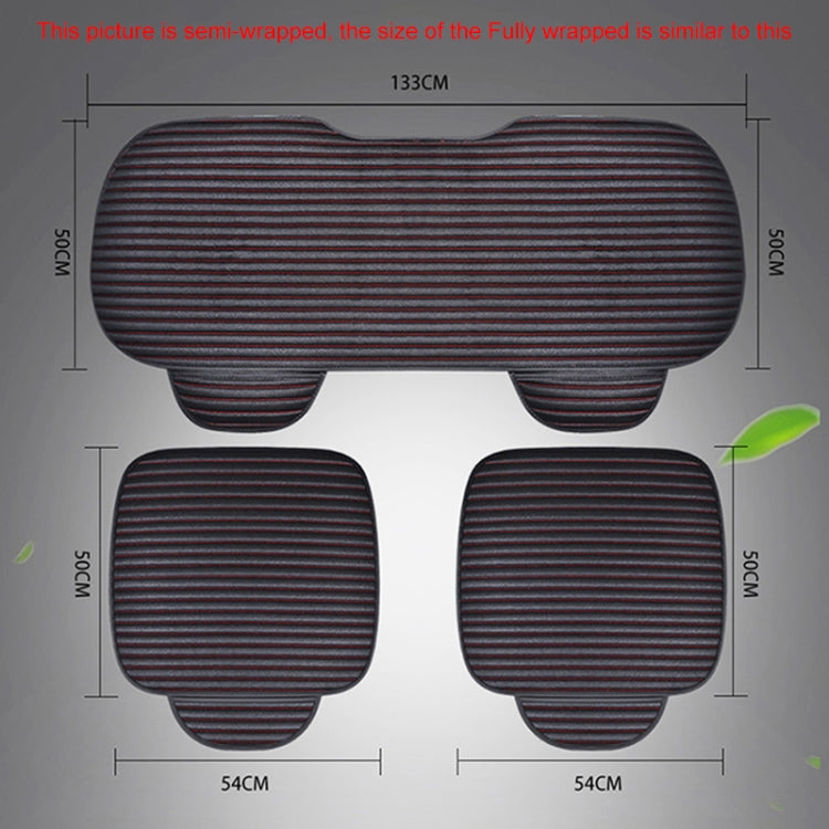 3 in 1 Car Seat Cushion Free Binding All Inclusive Seat Mat Set (Coffee) - Seat Accessories by PMC TechLife | Online Shopping South Africa | PMC TechLife | Buy Now Pay Later Mobicred