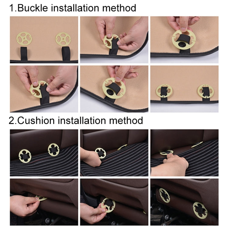 3 in 1 Car Seat Cushion Free Binding All Inclusive Seat Mat Set (Beige) - free shipping - PMC TechLife - Order now!