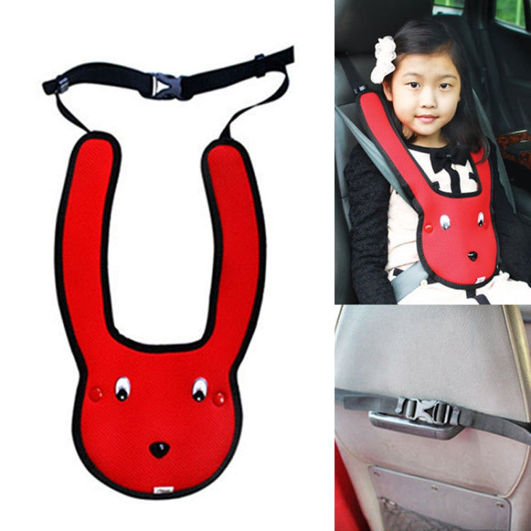 Car Child Rabbit Double Shoulder Seat Belt Adjuster (Red) - free shipping - PMC Jewellery - Order now!