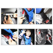 Car Child Rabbit Double Shoulder Seat Belt Adjuster (Red)