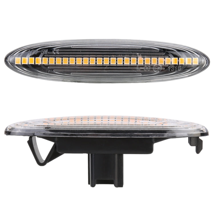 2 PCS DC12V / 5W Car LED Dynamic Blinker Side Lights Flowing Water Turn Signal Light for Lexus, Amber Light (Transparent) - free shipping - PMC TechLife - Order now!
