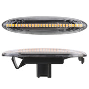 2 PCS DC12V / 5W Car LED Dynamic Blinker Side Lights Flowing Water Turn Signal Light for Lexus, Amber Light (Transparent)