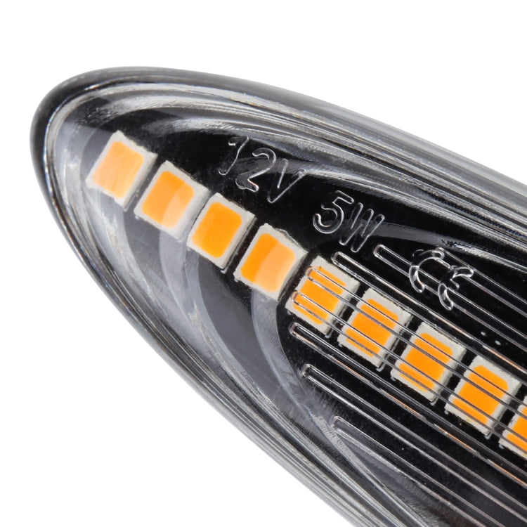 2 PCS DC12V / 5W Car LED Dynamic Blinker Side Lights Flowing Water Turn Signal Light for Lexus, Amber Light (Transparent) - free shipping - PMC TechLife - Order now!
