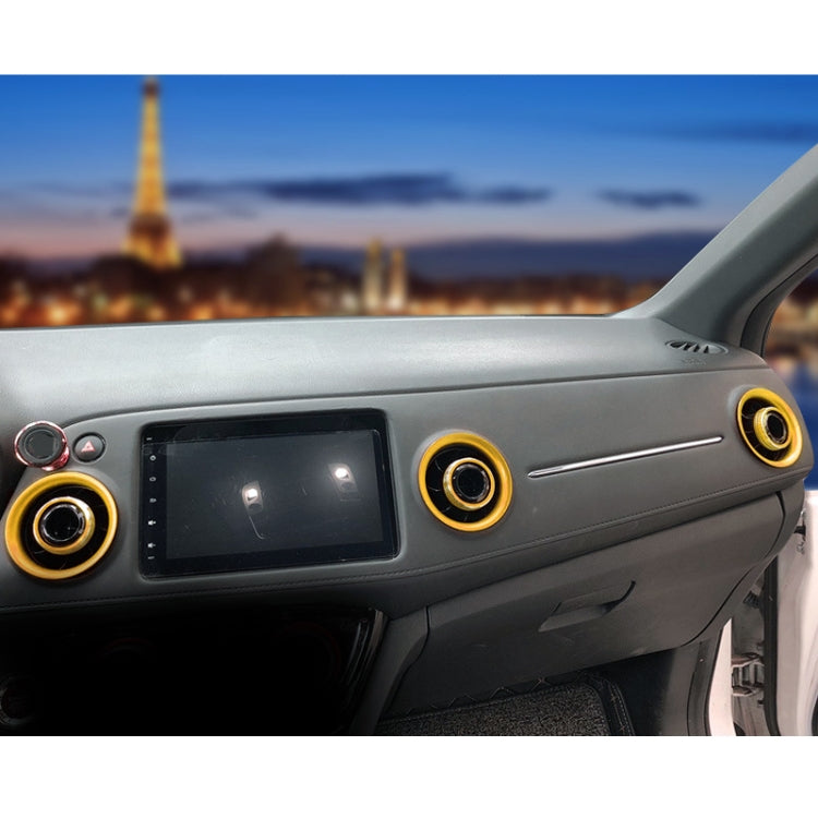 8 PCS Car Aluminum Alloy Air Conditioner Knob Case and Base for Honda XR-V (Gold) - Decoration Rings by PMC TechLife | Online Shopping South Africa | PMC TechLife | Buy Now Pay Later Mobicred