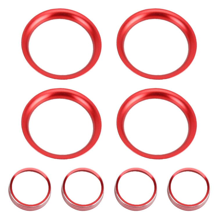 8 PCS Car Aluminum Alloy Air Conditioner Knob Case and Base for Honda XR-V (Red) - Decoration Rings by PMC TechLife | Online Shopping South Africa | PMC TechLife | Buy Now Pay Later Mobicred