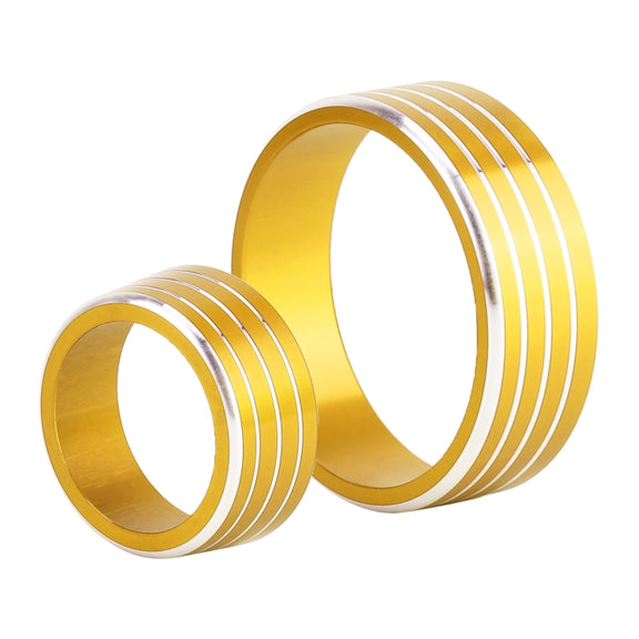 3 PCS Car Aluminum Alloy Air Conditioner Knob Case for Honda VEZEL / XR-V / Fit / GIENIA / City(Gold)