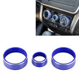 3 PCS Car Aluminum Alloy Air Conditioner Knob Case for Honda VEZEL / XR-V / Fit / GIENIA / City(Blue) - Decoration Rings by PMC Jewellery | Online Shopping South Africa | PMC Jewellery | Buy Now Pay Later Mobicred