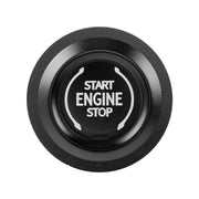 Car Engine Start Key Push Button Ring Trim Metal Sticker Decoration for Cadillac CT5 CT4 XT4 XT6 / Chevrolet Silverado (Black)
