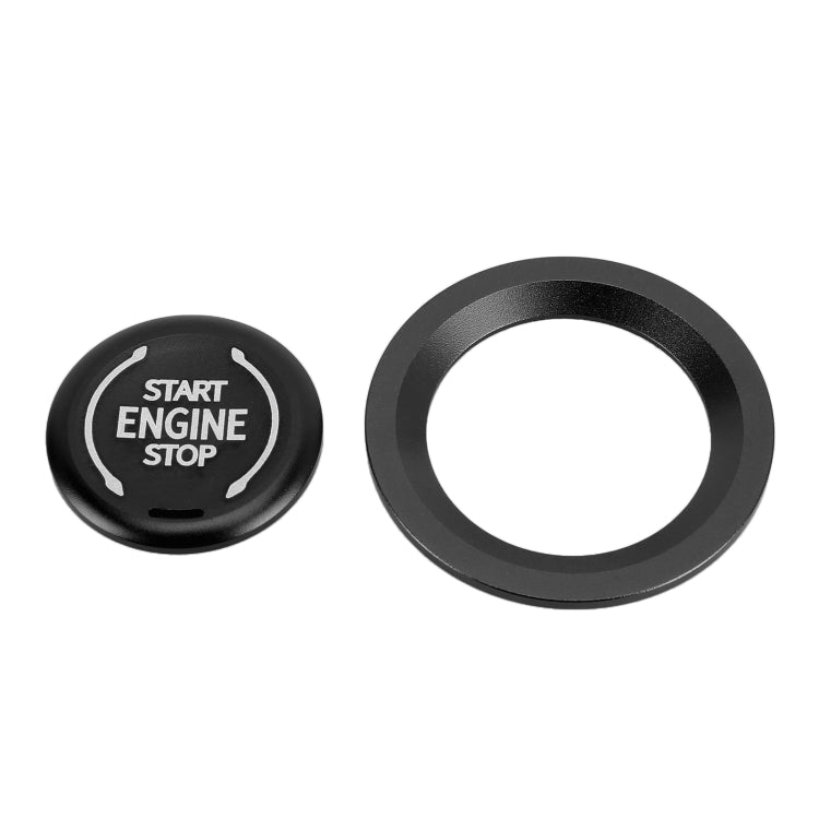 Car Engine Start Key Push Button Ring Trim Metal Sticker Decoration for Cadillac CT5 CT4 XT4 XT6 / Chevrolet Silverado (Black) - Decoration Rings by PMC TechLife | Online Shopping South Africa | PMC TechLife | Buy Now Pay Later Mobicred