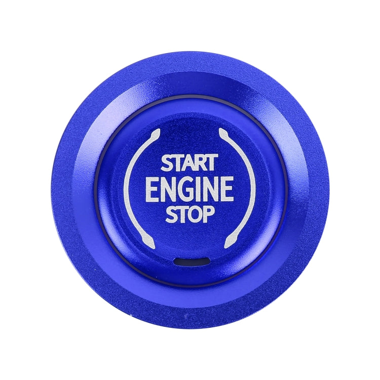 Car Engine Start Key Push Button Ring Trim Metal Sticker Decoration for Cadillac CT5 CT4 XT4 XT6 / Chevrolet Silverado (Blue) - Decoration Rings by PMC TechLife | Online Shopping South Africa | PMC TechLife | Buy Now Pay Later Mobicred