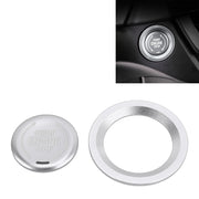 Car Engine Start Key Push Button Ring Trim Metal Sticker Decoration for Cadillac CT5 CT4 XT4 XT6 / Chevrolet Silverado (Silver)