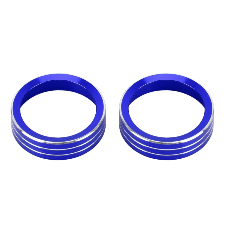 2 PCS Car Metal Air Conditioner Knob Case for Nissan X-TRAIL (Blue) - Decoration Rings by PMC TechLife | Online Shopping South Africa | PMC TechLife | Buy Now Pay Later Mobicred
