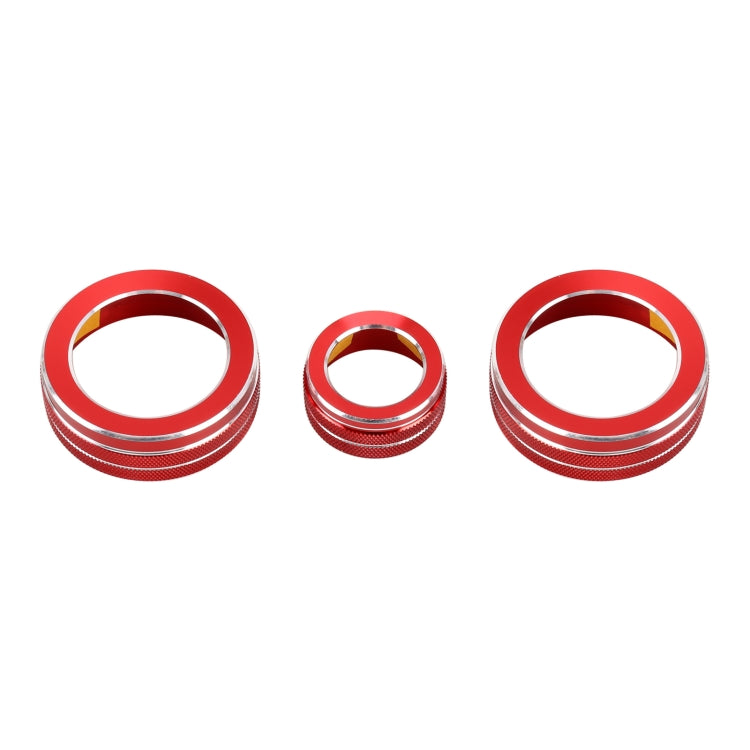3 PCS Car Metal Air Conditioner Knob Case for Honda CR-V 2017(Red) - free shipping - PMC TechLife - Order now!