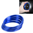 4 PCS Car Metal Air Outlet Decorative Outside Ring for Audi A3 / S3 / Q2L (Blue) - free shipping - PMC TechLife - Order now!