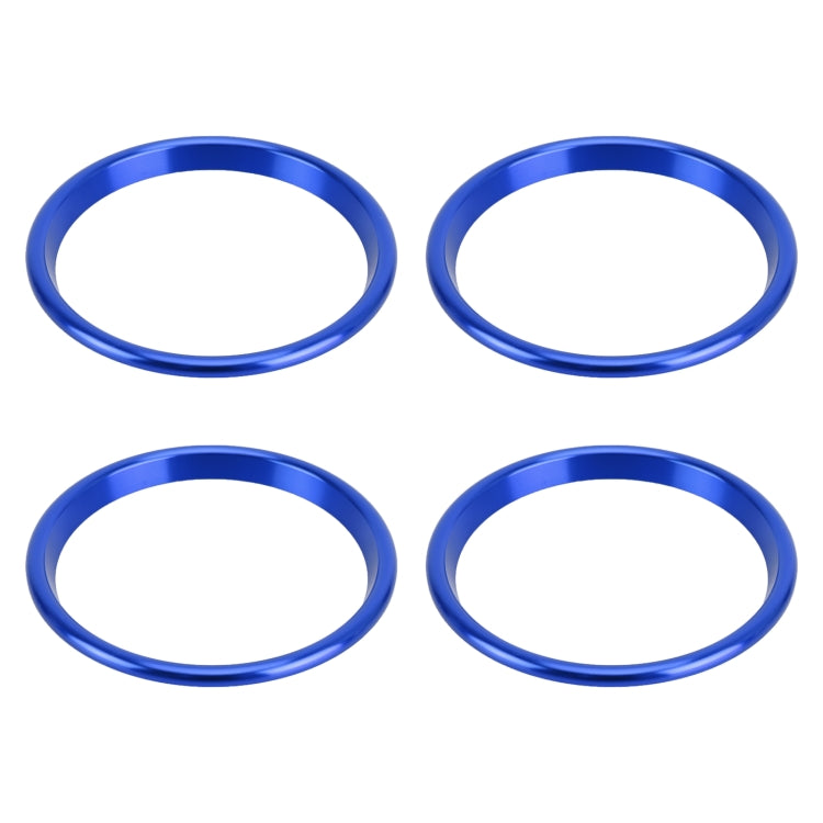 4 PCS Car Metal Air Outlet Decorative Outside Ring for Audi A3 / S3 / Q2L (Blue) - free shipping - PMC TechLife - Order now!
