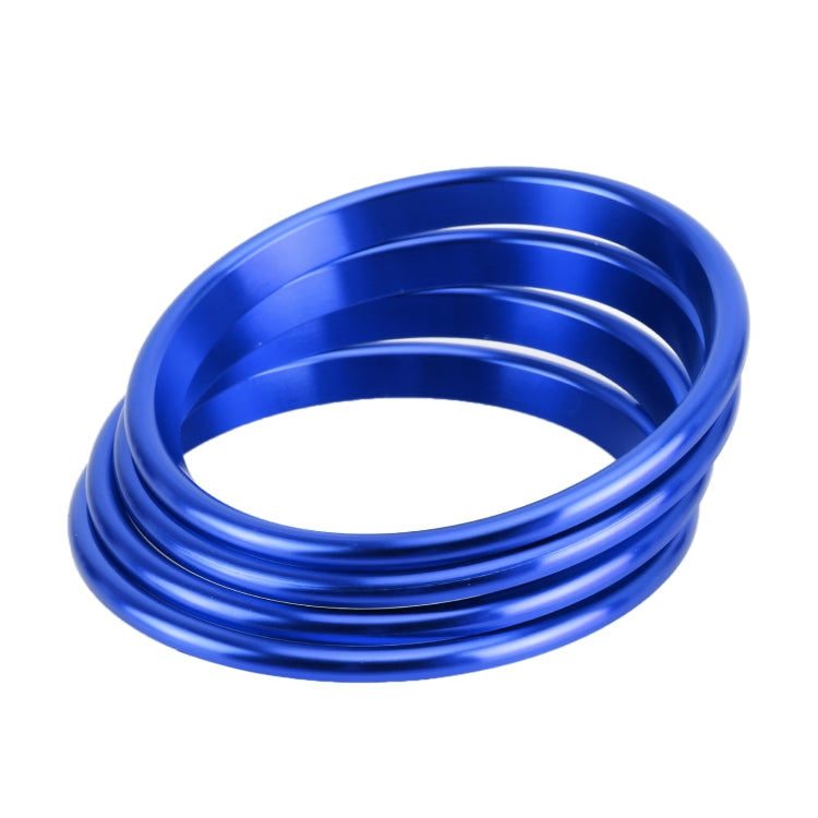 4 PCS Car Metal Air Outlet Decorative Outside Ring for Audi A3 / S3 / Q2L (Blue) - free shipping - PMC TechLife - Order now!