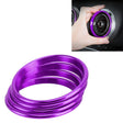 4 PCS Car Metal Air Outlet Decorative Outside Ring for Audi A3 / S3 / Q2L (Purple) - Decoration Rings by PMC TechLife | Online Shopping South Africa | PMC TechLife | Buy Now Pay Later Mobicred